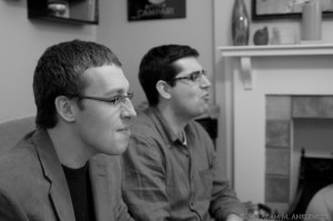 Ginsberg & Steve swish Miracle Pulp around in their mouths.