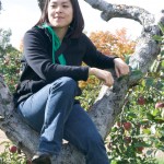 Emily in an orchard Emily in an orchard