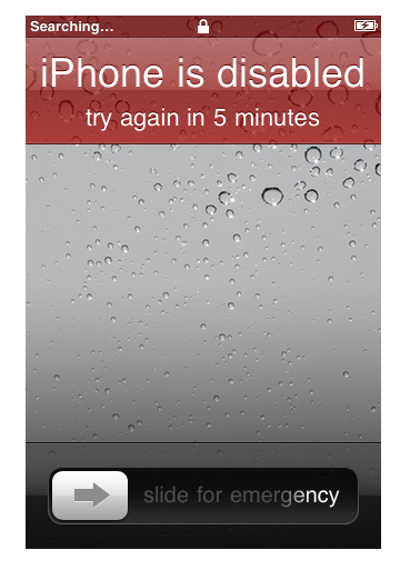 Why does my iPhone get disabled whilst running  rapplehelp